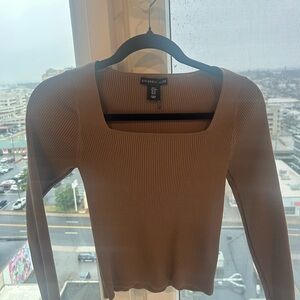 LIKE NEW Sincerely Jules Ribbed Tan Sweater